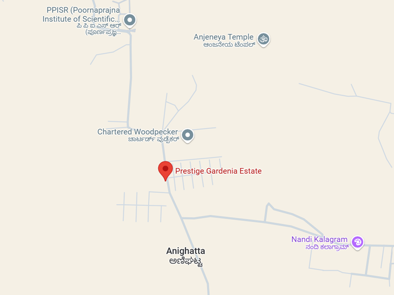 Prestige Gardenia Estate Location Map